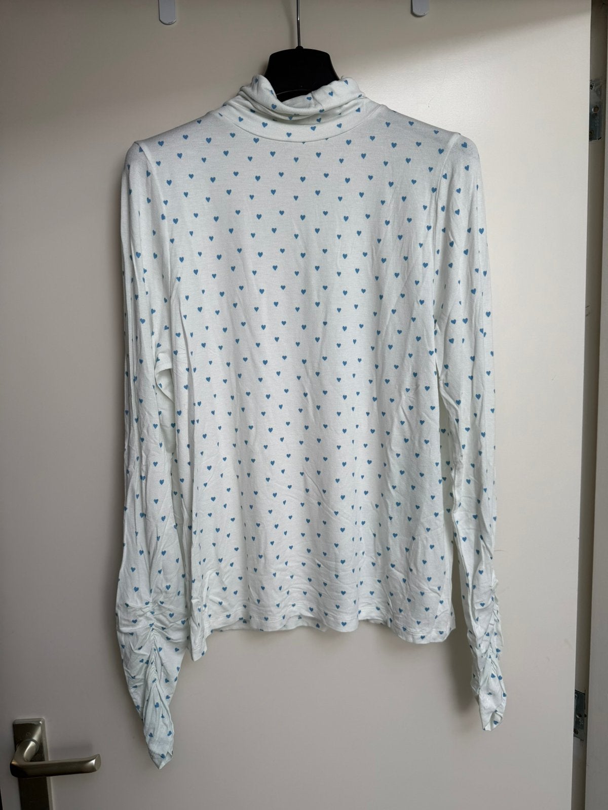 Fabienne chapot wit met hartjes maat xl zomers top blouse, Ophalen of Verzenden, Zo goed als nieuw, Maat 46/48 (XL) of groter