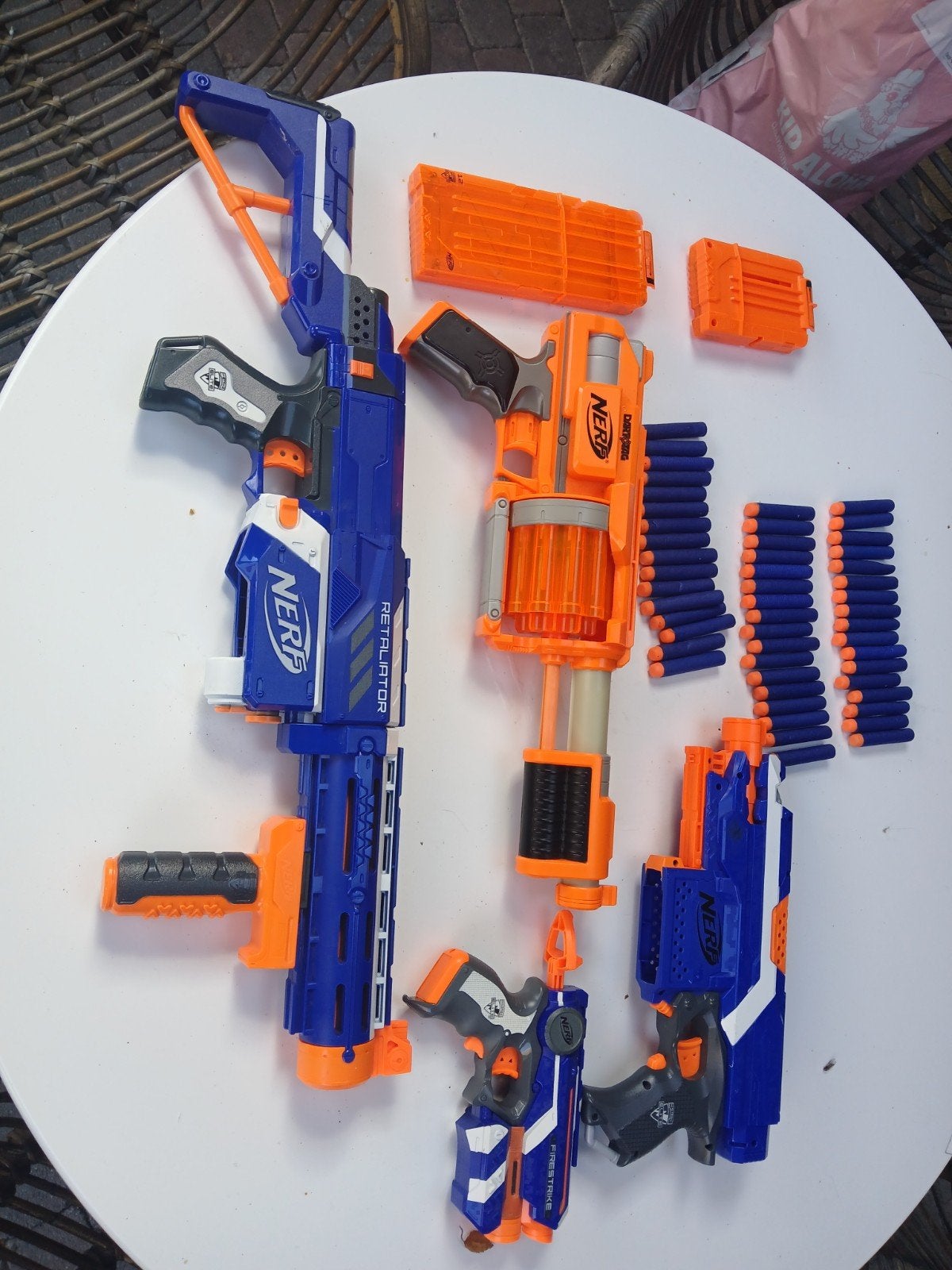 nerf pistolen, Ophalen, Gebruikt