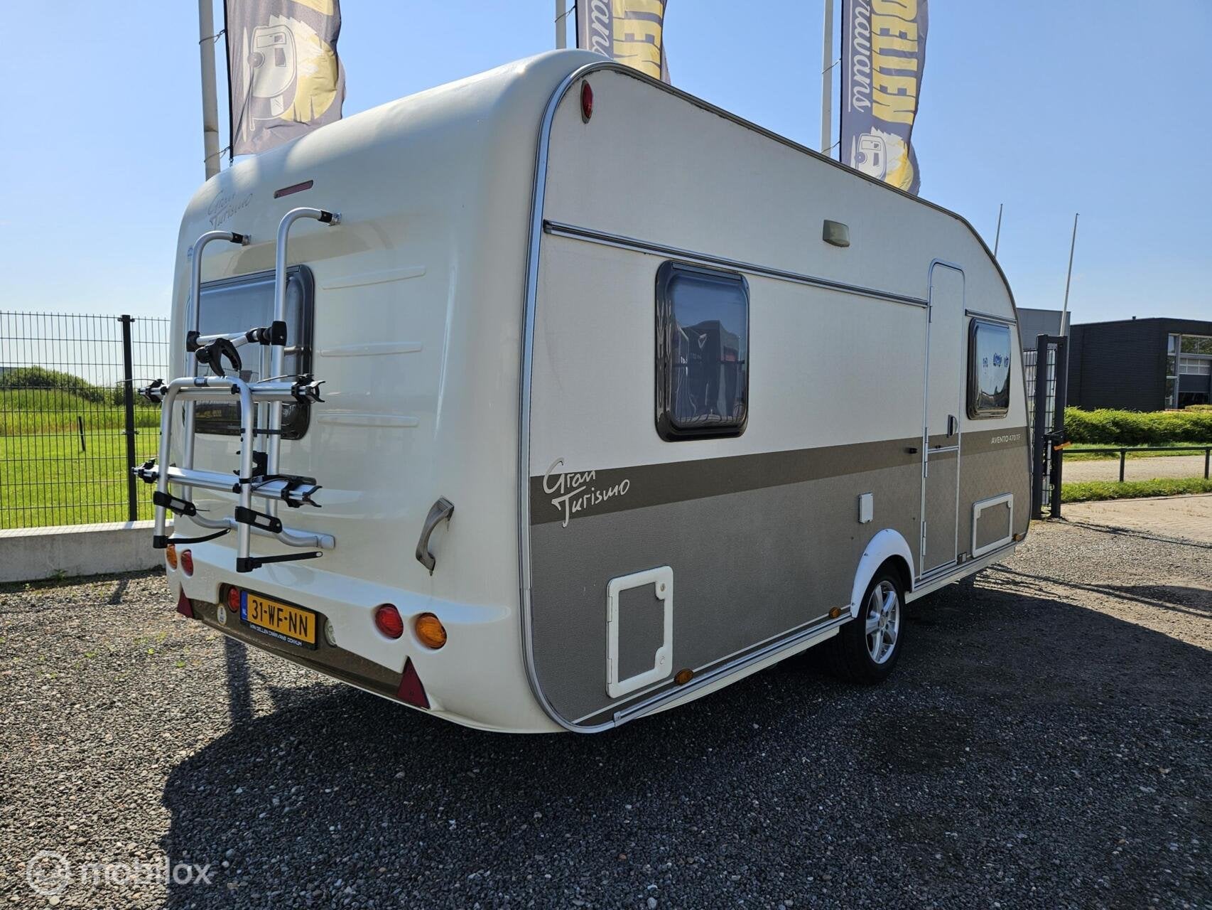 AVENTO GRAN TURISMO 470 TF 2010|FRANSBED|MOVER|VLOERVERWARMI, Caravans en Kamperen, Caravans, Schokbreker, Avento, Bedrijf, 6 tot 7 meter