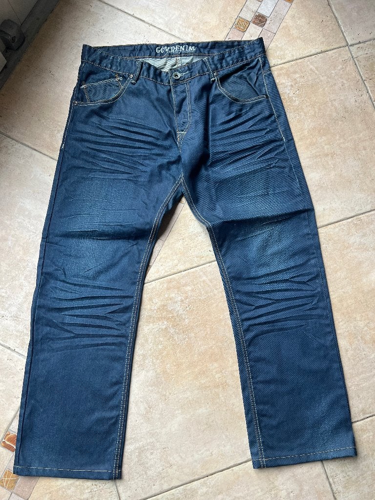 Jeans heren spijkerbroek Mt  52 / 54 (38 ) GOV DENIM, W36 - W38 (confectie 52/54), Blauw, Nieuw, Ophalen of Verzenden