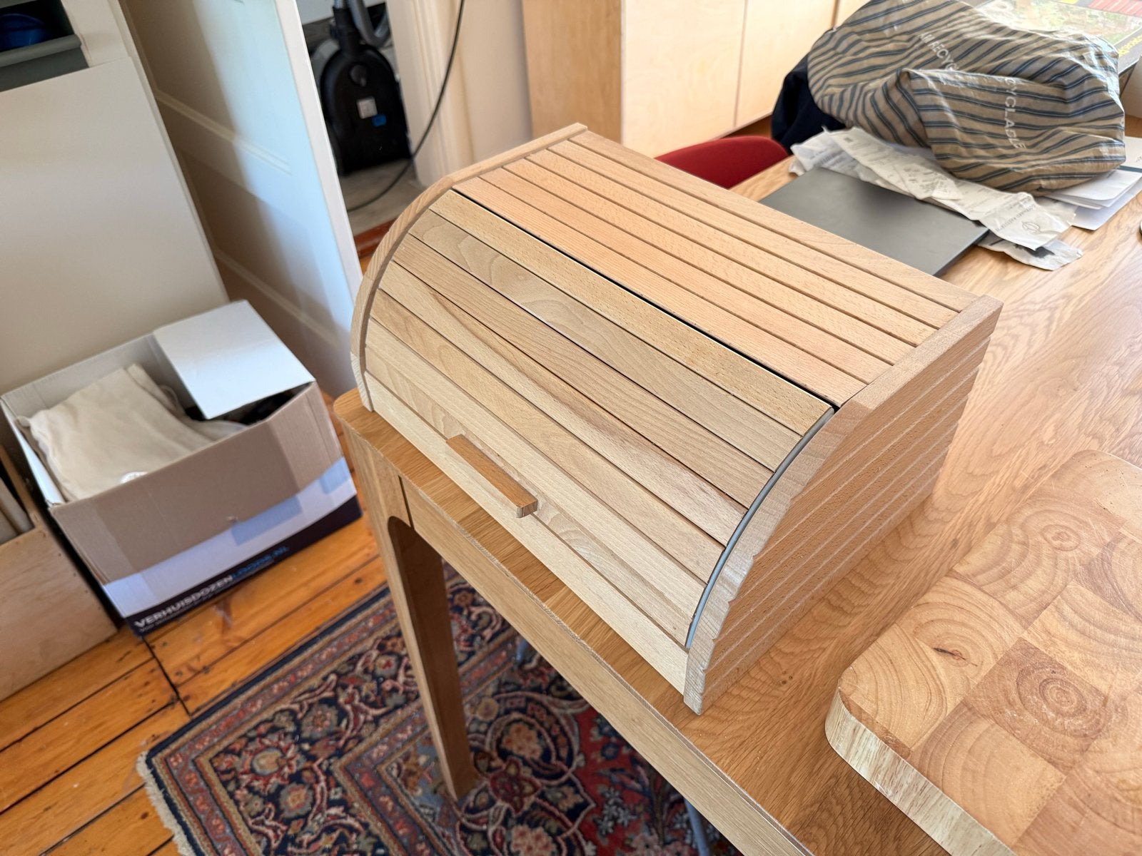 Houten broodtrommel ikea magasin, Hout, Ophalen of Verzenden, Zo goed als nieuw, Broodtrommel