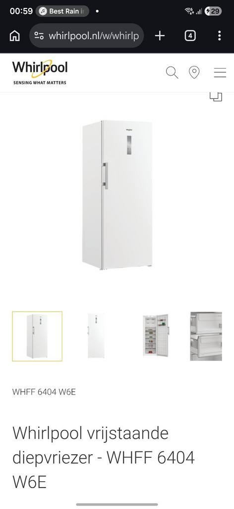 Whirlpool vrijstaande diepvriezer-WHFF 600 W6E, Ophalen of Verzenden, Nieuw, 60 tot 150 cm, 30 tot 80 cm