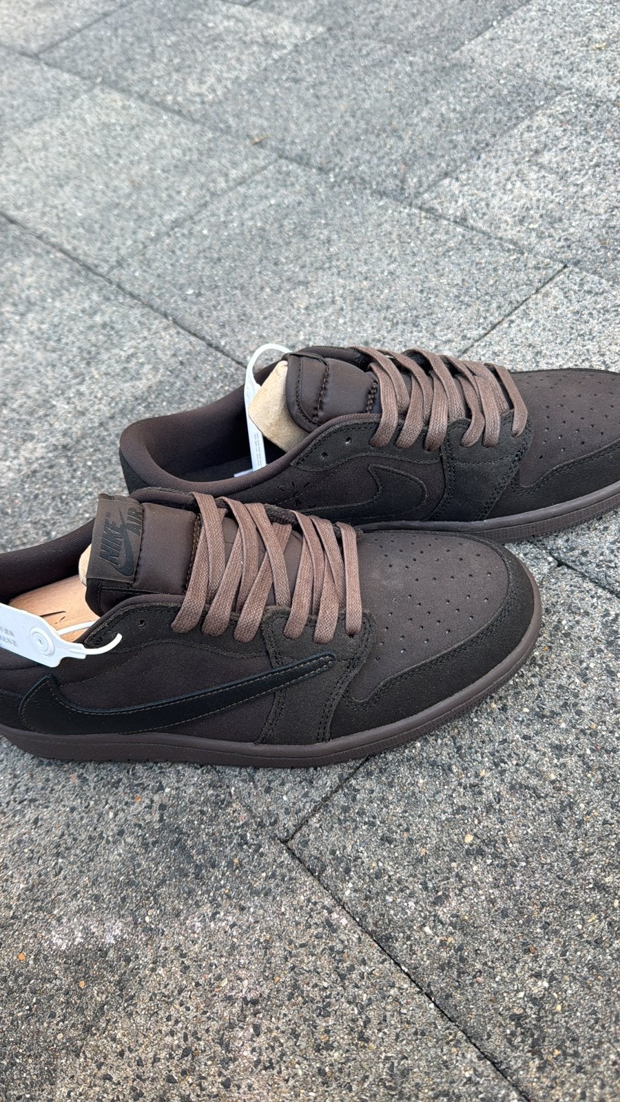 Nike air jordan 1 travis scott velvet brown, Kleding | Heren, Schoenen, Ophalen of Verzenden, Nieuw, Bruin