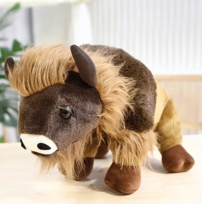 Grote pluche knuffel Stoere Stier (35cm), Ophalen of Verzenden, Nieuw, Overige typen