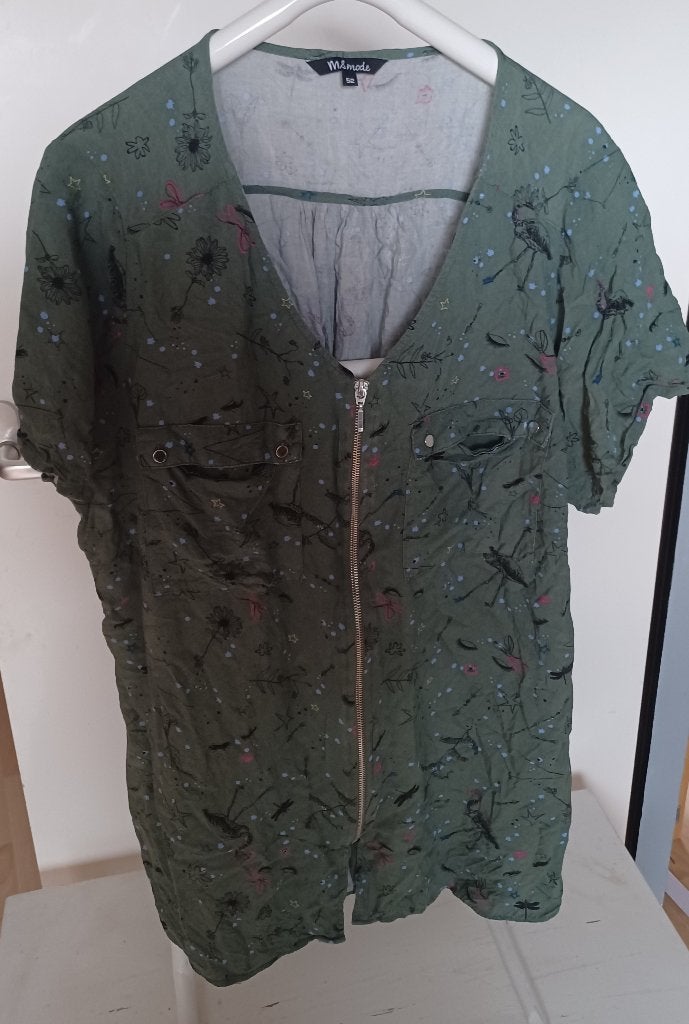 dames blouse MS mode maat 52 kleur groen, Blouse of Tuniek, Ophalen of Verzenden, MS Mode, Gedragen