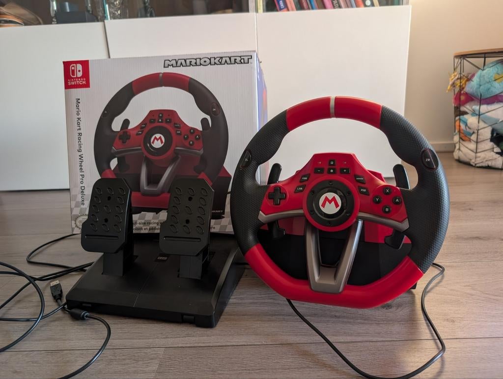 Mario Kart Racing Wheel Pro Deluxe voor Nintendo Switch, Ophalen of Verzenden, Nieuw, Switch, Stuurtje of Sportattribuut
