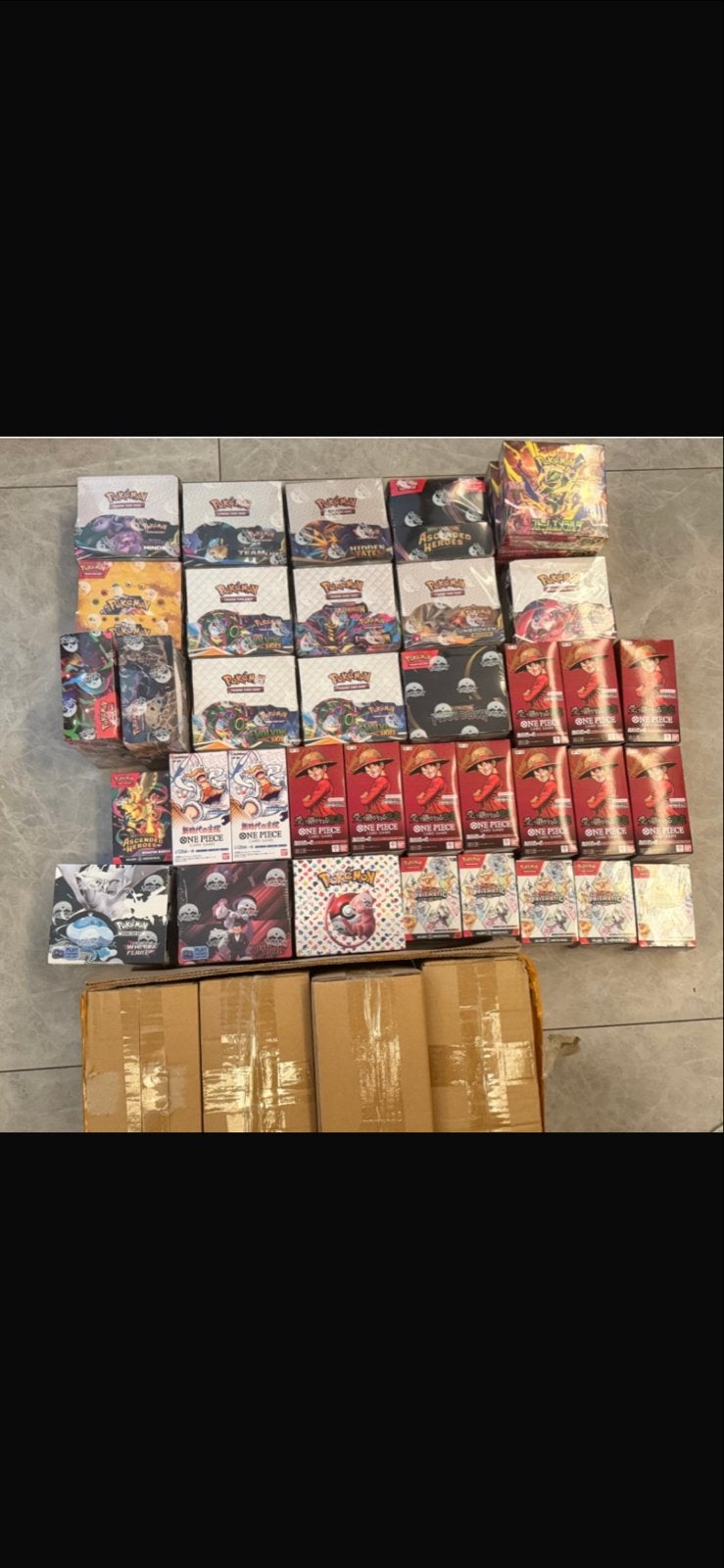Grote partij Pokémon en One Piece Boosterboxen, Ophalen of Verzenden, Nieuw, Boosterbox