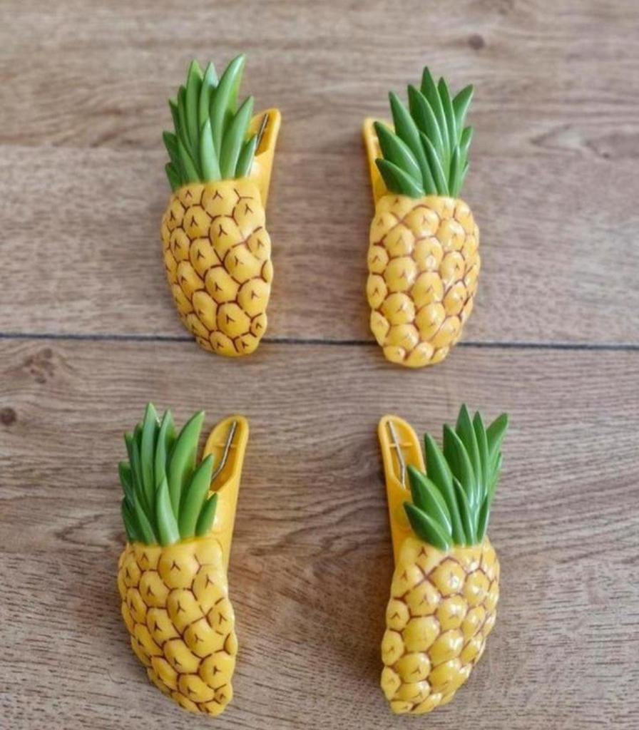 Vier Ananas Klemmen, Hobby en Vrije tijd, Feestartikelen, Nieuw, Ophalen of Verzenden
