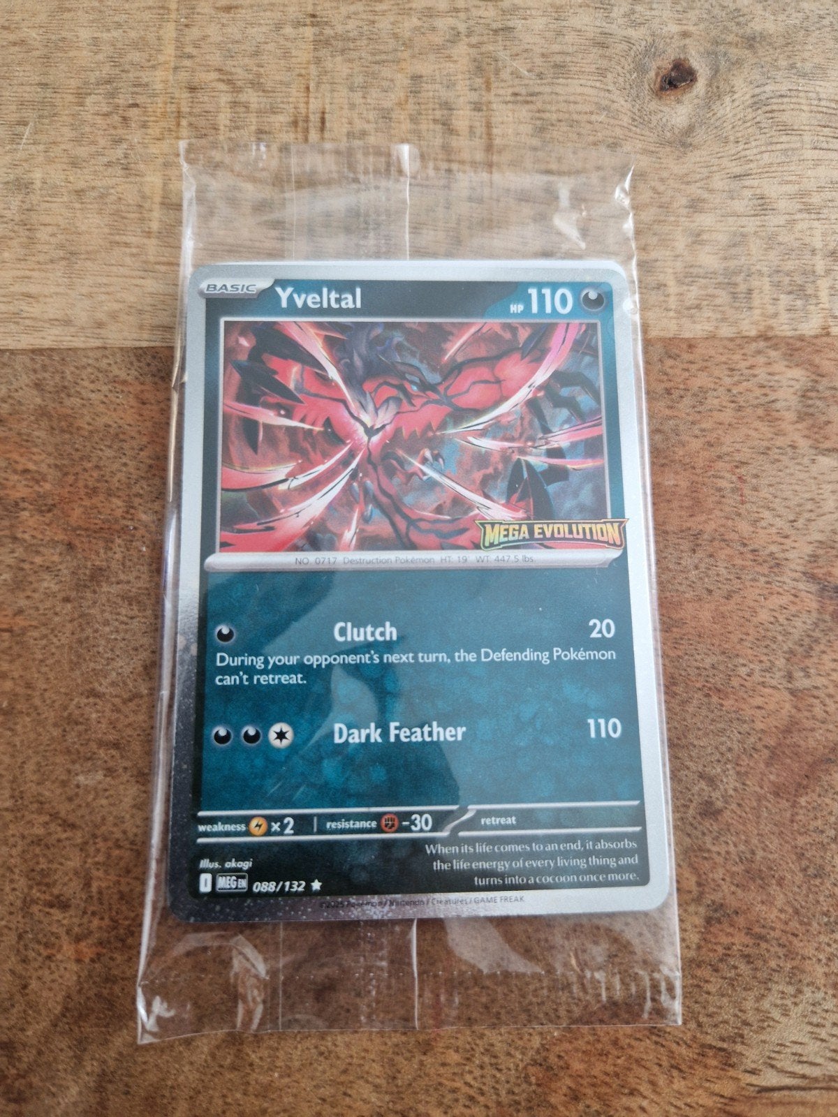 Yveltal 88 promo Mega evolution, Ophalen of Verzenden, Nieuw, Losse kaart, Foil
