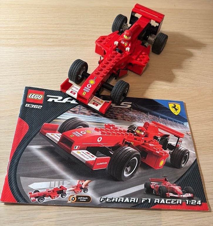 Lego Ferrari F1 racer 1:24 8362, Ophalen of Verzenden, Zo goed als nieuw