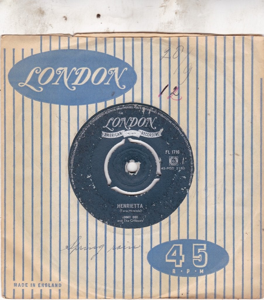 Jimmy Dee ( 1957 ), Ophalen of Verzenden, Gebruikt, 7 inch, Pop