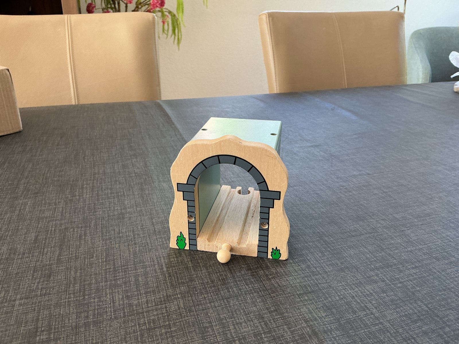 Big jigs houten spoorweg tunnel grijs, Ophalen of Verzenden, Zo goed als nieuw