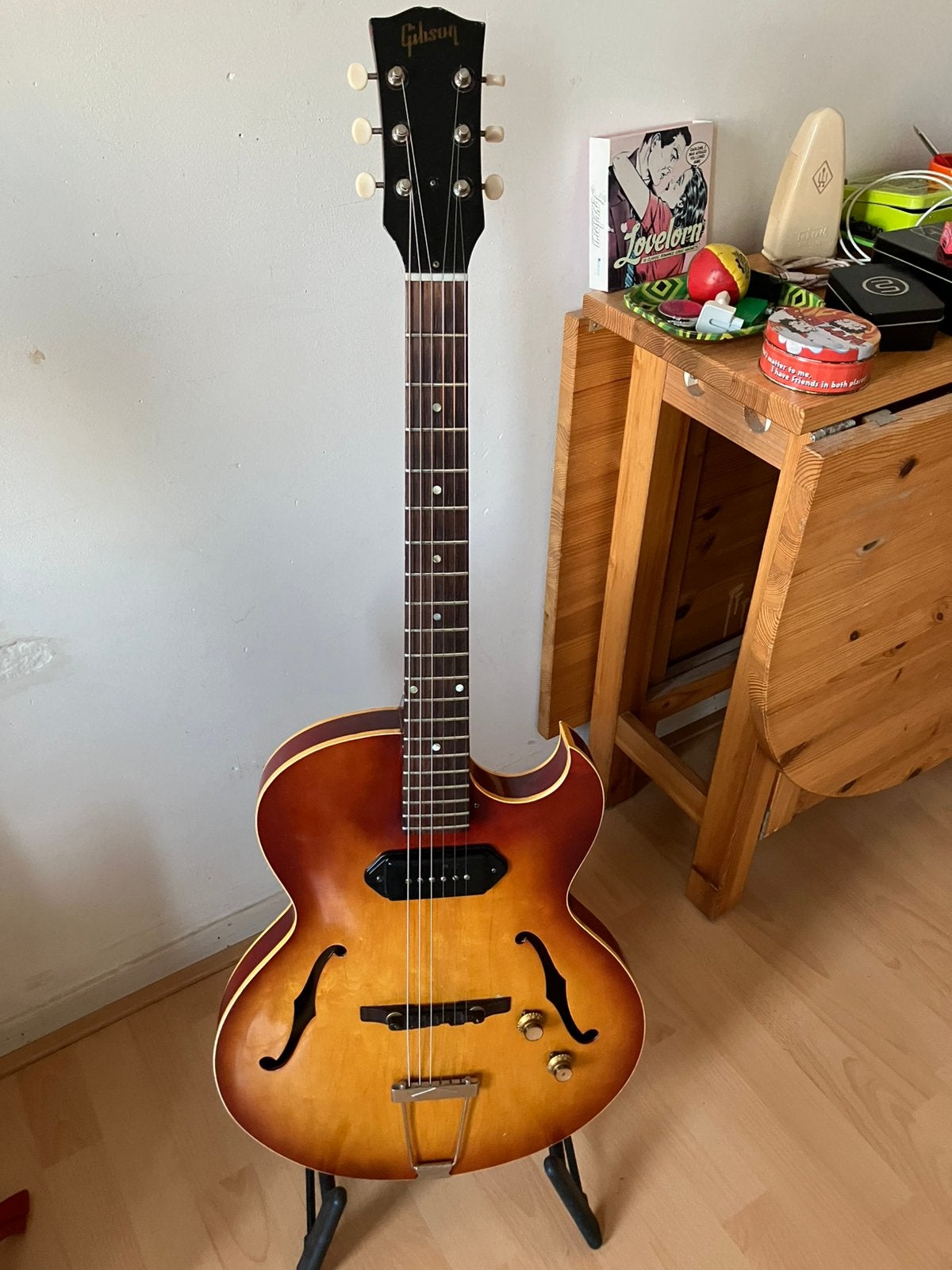 Gibson ES-125 TC  Cherry Sunburst 1961, Muziek en Instrumenten, Ophalen, Gebruikt, Semi-solid body, Gibson