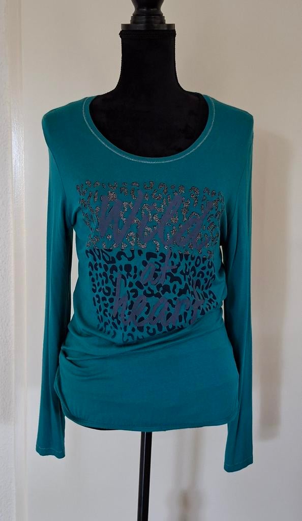 Longshirt another woman, Kleding | Dames, Verzenden, Zo goed als nieuw, Blauw, Korte mouw
