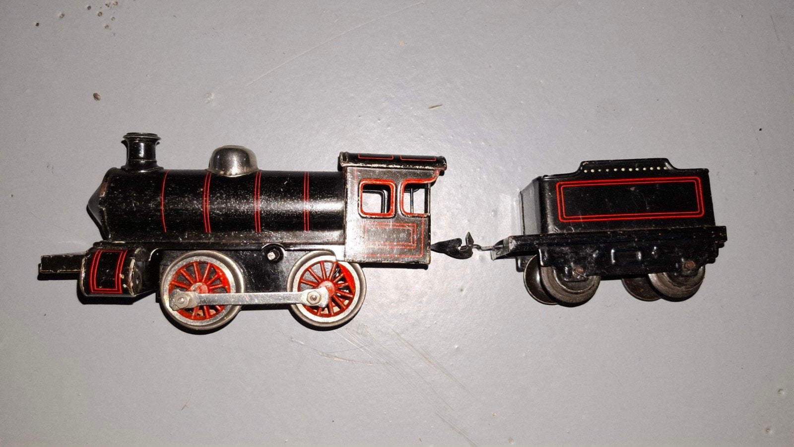 Bing Werke Neurenberg opwind locomotief spoor 0, Overige merken, Gebruikt, Ophalen of Verzenden, Gelijkstroom