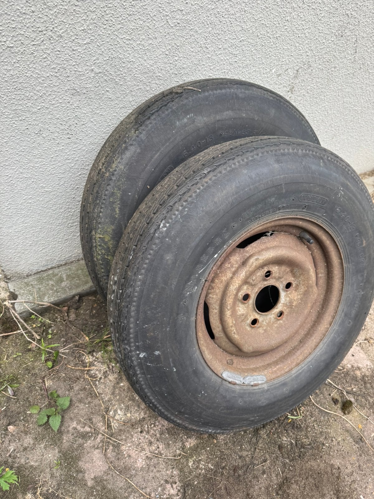 2x nette aanhanger band op velg 6.40x13, Ophalen, Zo goed als nieuw