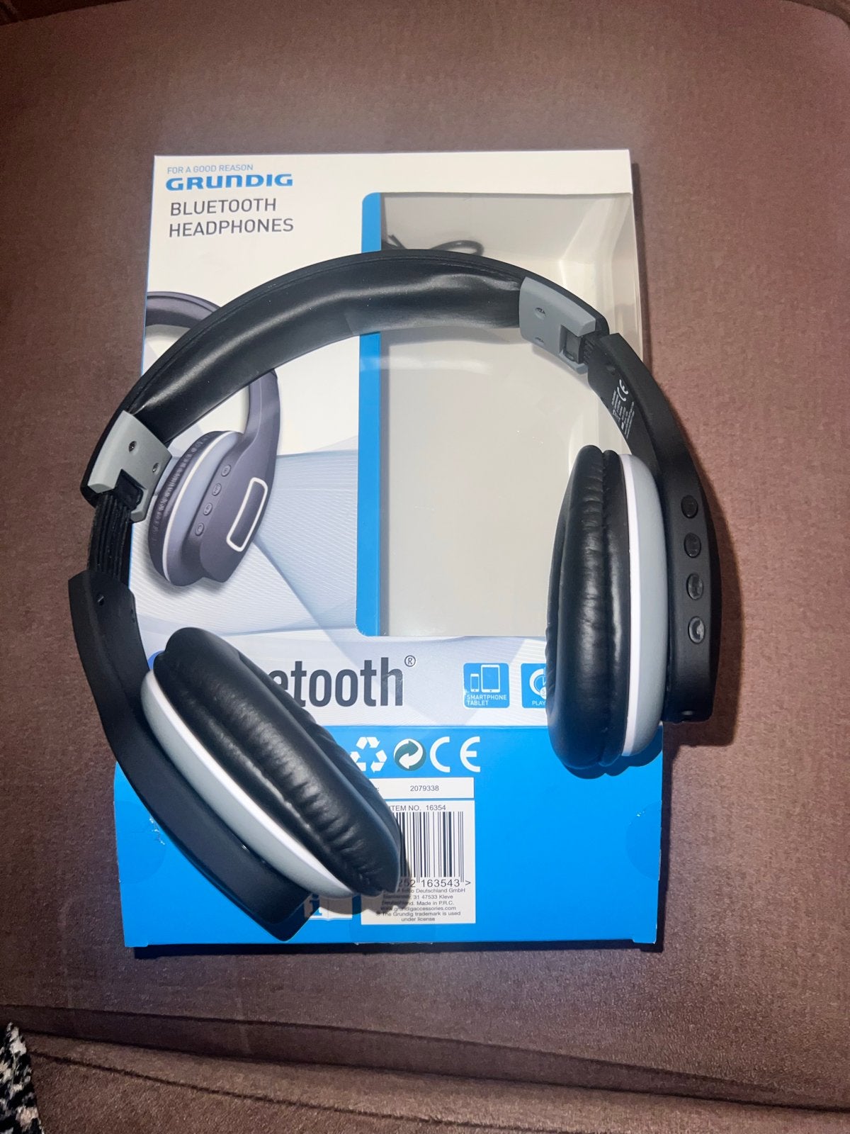 Grundig Bluetooth Koptelefoon - Zwart/Grijs Over-ear, Audio, Tv en Foto, Bluetooth, Zo goed als nieuw, Over-ear, Zwart