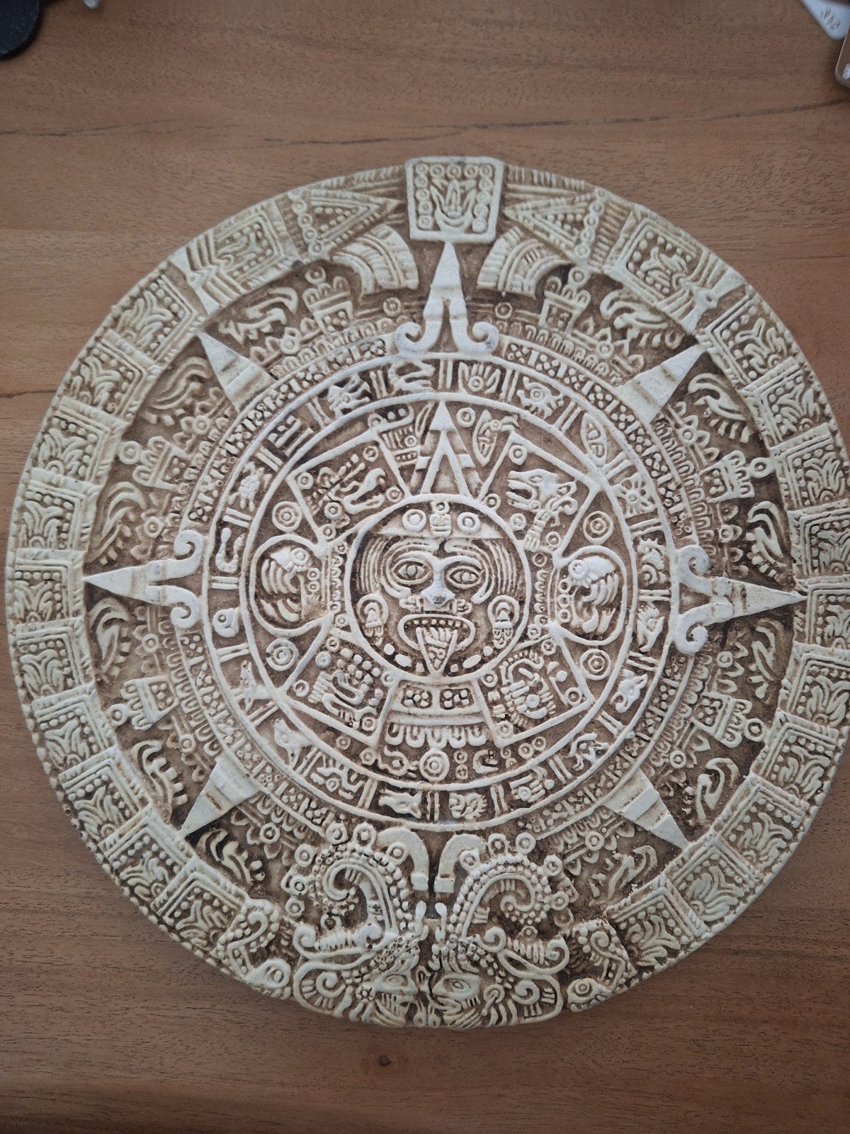 Azteekse Kalender Steen - Replica, Antiek en Kunst, Ophalen of Verzenden