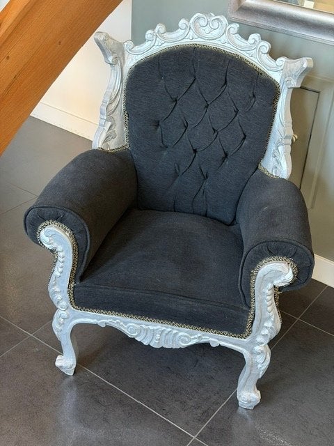 Originele fauteuil uit Het Land van Ooit!, Ophalen, Hout, Gebruikt, Barok