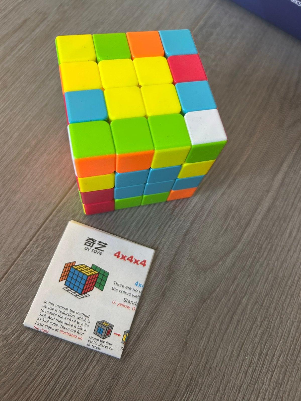 Rubik's Kubus 4x4x4 - QY Toys - Puzzelplezier, Ophalen of Verzenden, Zo goed als nieuw, Puzzelen