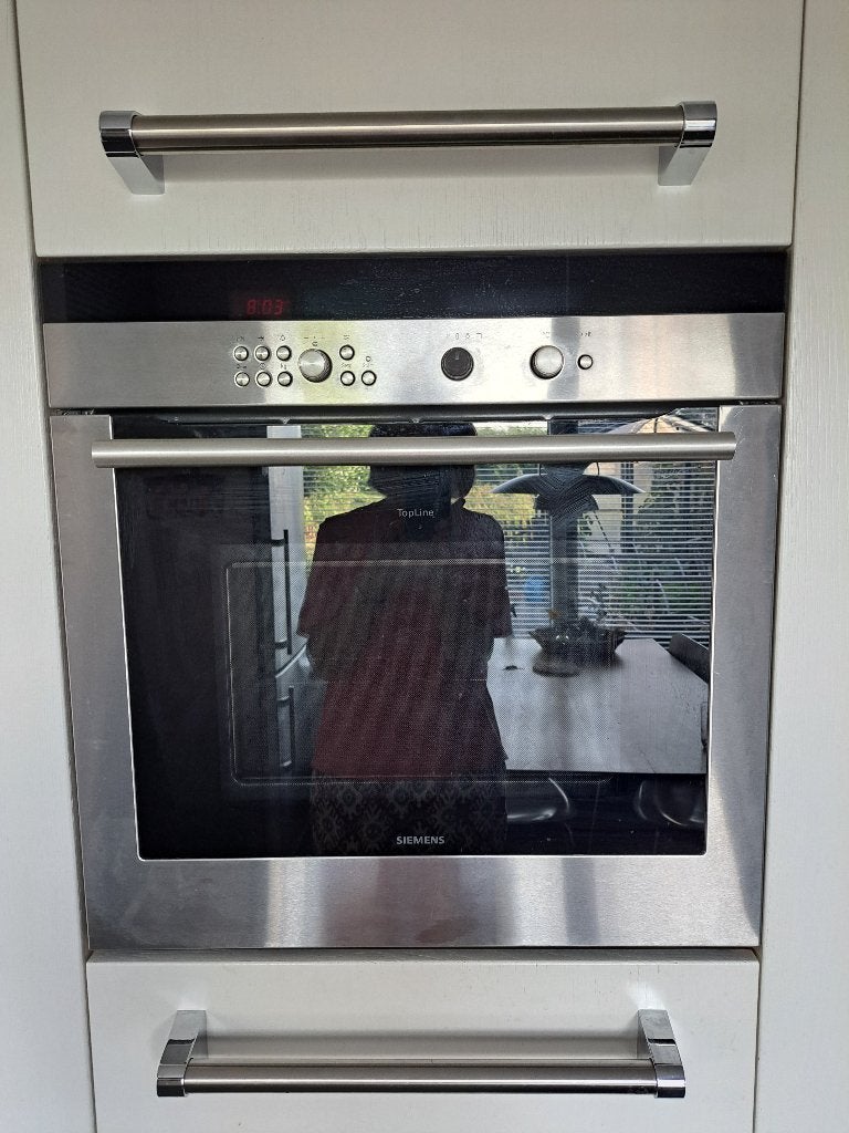 Siemens Topline combi oven met magnetron 900W, Ophalen, Gebruikt, 60 cm of meer, Siemens