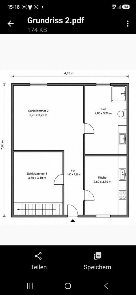Vrijstaande Huis met 4 kamers 2x garage, met ruil voorstel, Overige soorten, 2 slaapkamers, Verkoop zonder makelaar, 104 m²