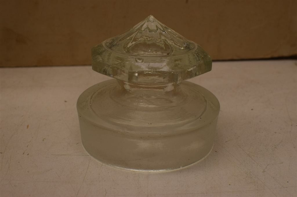 Grote Glazen voorraadpot met deksel 44161, Gebruikt, Ophalen of Verzenden, Bord(en), Overige stijlen