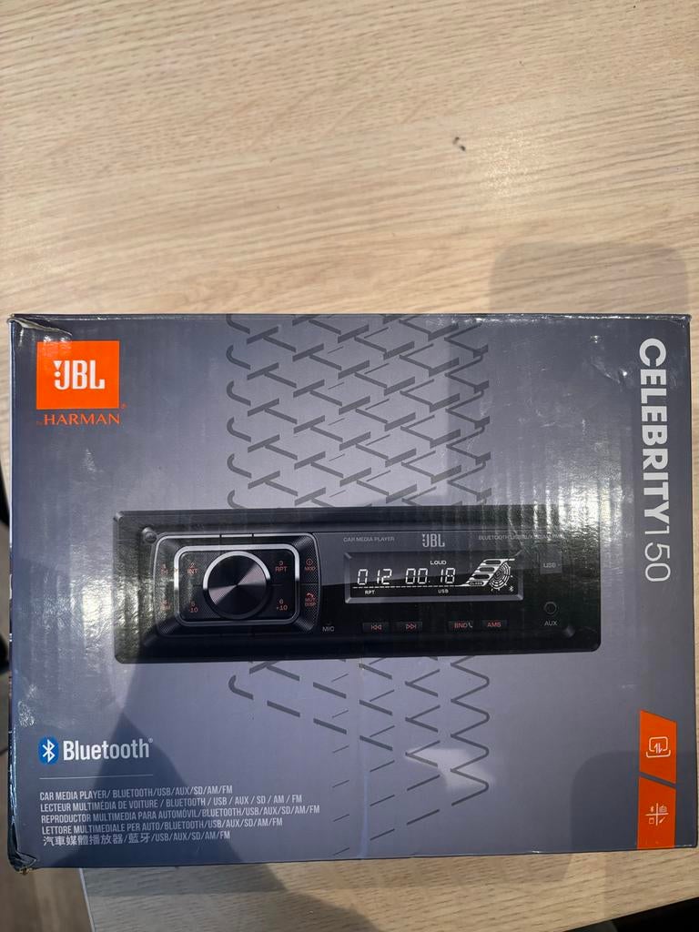 JBL Celebrity 150 Autoradio met Bluetooth, USB, AUX, FM/AM, Ophalen of Verzenden, Nieuw