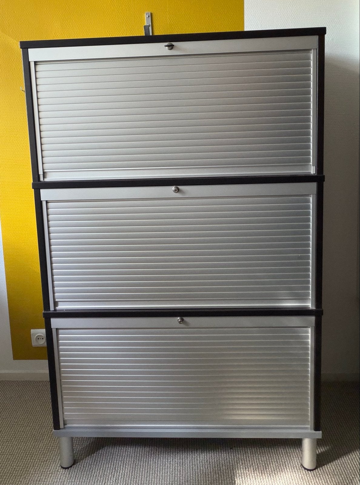 Archiefkast Ikea met rolluiken en sloten - 3 modules, Ophalen, Gebruikt, Meerdere deuren, 50 tot 100 cm