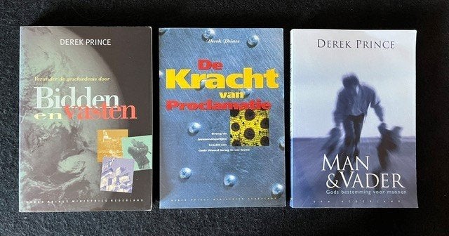 7 boeken van Derek Prince; Bijbels onderwijs, Ophalen of Verzenden, Zo goed als nieuw