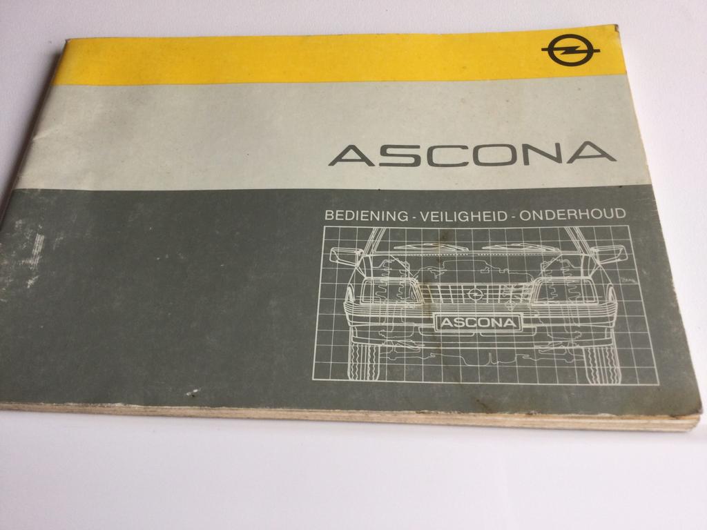 Handleiding Opel Ascona, Ophalen of Verzenden