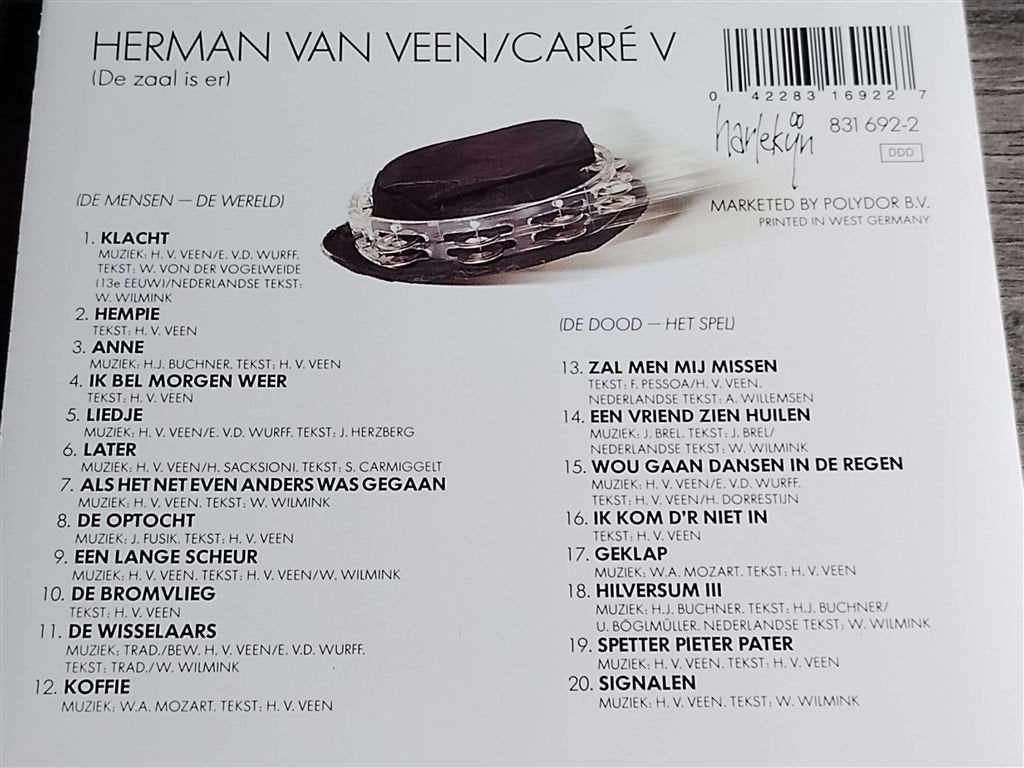 Herman van Veen – [De Zaal Is Er] Carré V, Ophalen of Verzenden, Zo goed als nieuw, Levenslied of Smartlap