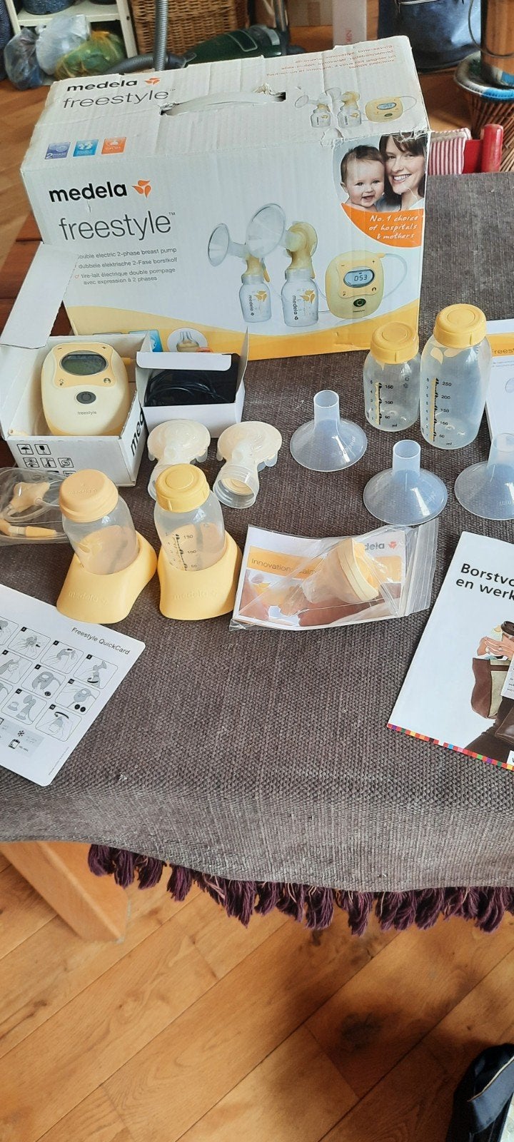 Medela kolf Set: Swing Maxi, Harmony, Freestyle + Acces, Ophalen of Verzenden, Borstkolf