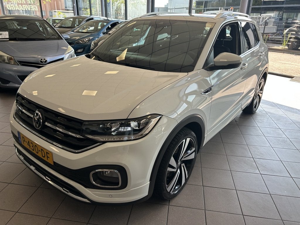 Volkswagen T-Cross 1.0 TSI R-Line AUTOMAAT BJ 2022 !, Auto's, T-Cross, Gebruikt, Euro 6, Wit