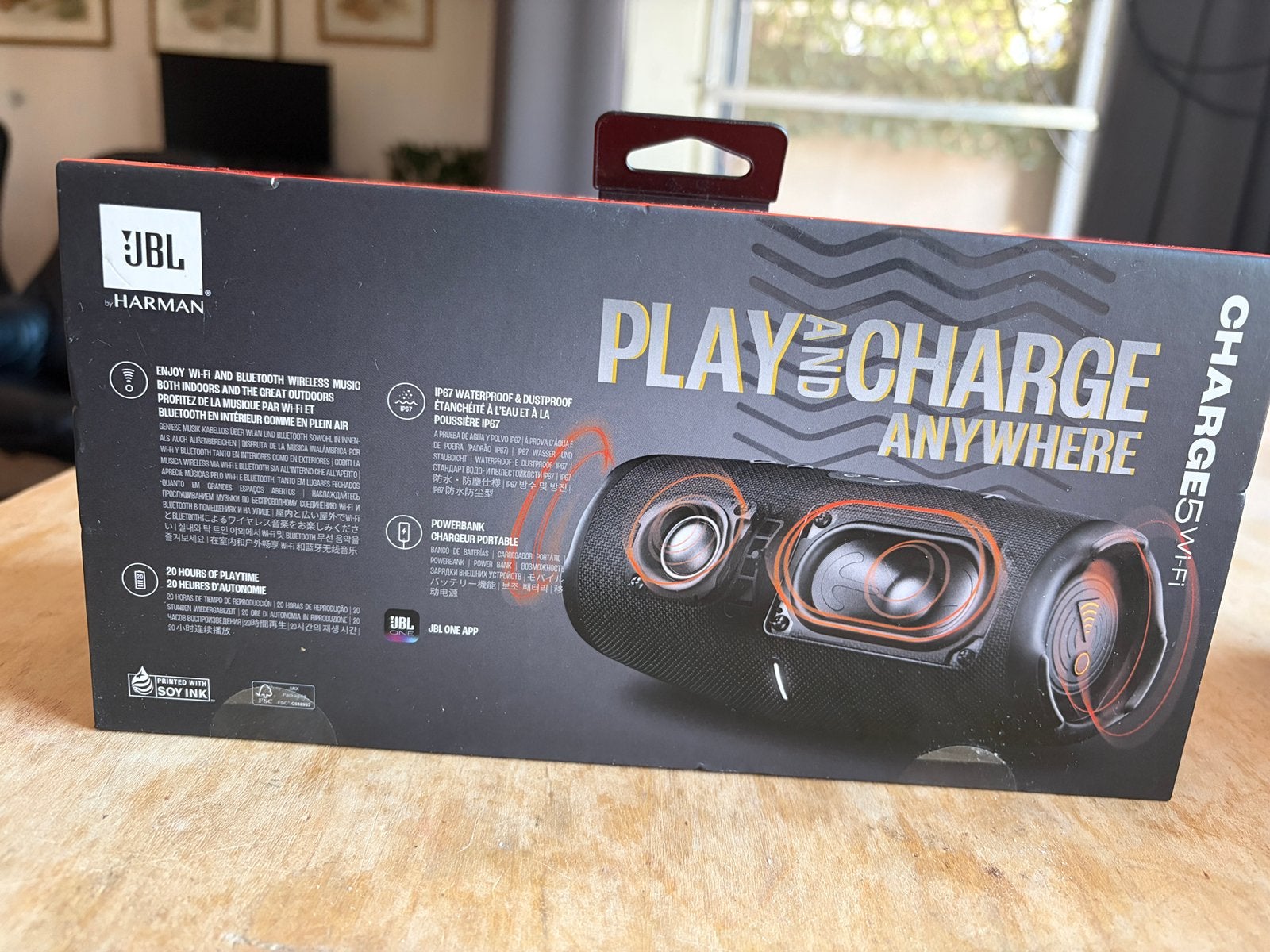 JBL Charge 5 Wi-Fi, Audio, Tv en Foto, Luidsprekers, JBL, Ophalen of Verzenden, Draagbare speaker, Minder dan 60 watt