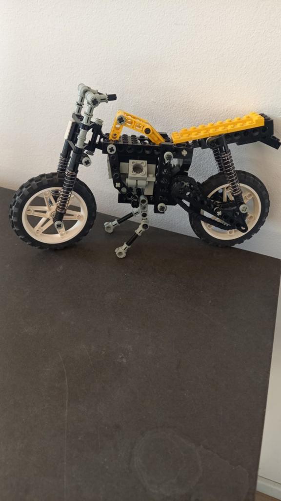 LEGO Technic 8838 Motorfiets met doos, Kinderen en Baby's, Speelgoed | Duplo en Lego, Gebruikt, Compleet, Lego, Ophalen of Verzenden