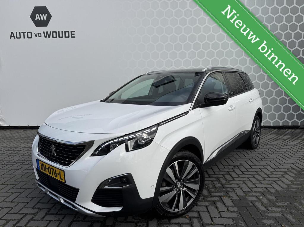 Peugeot 5008 1.6 184PK GT-Line 7 zits Automaat Leer Stoelver, Gebruikt, 4 cilinders, 181 pk, 7 stoelen