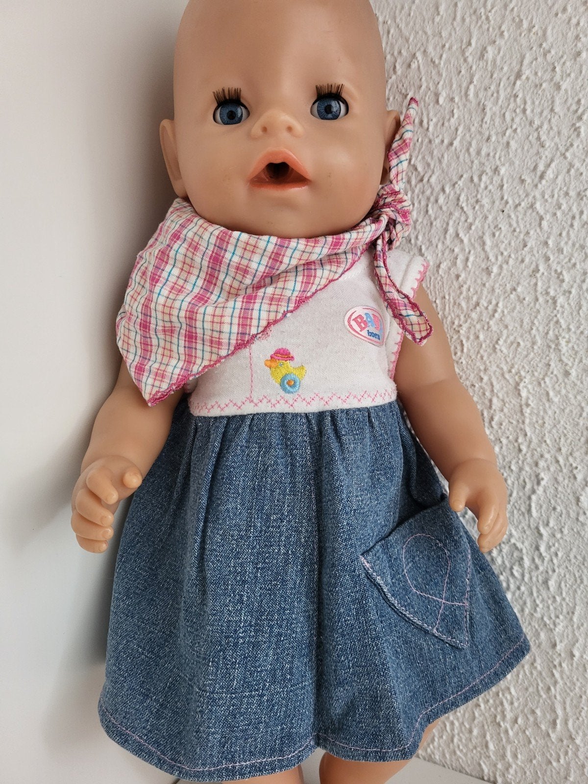 Baby Born kleertjes 2-delig setje 43 cm (excl. pop), Ophalen of Verzenden, Zo goed als nieuw, Babypop