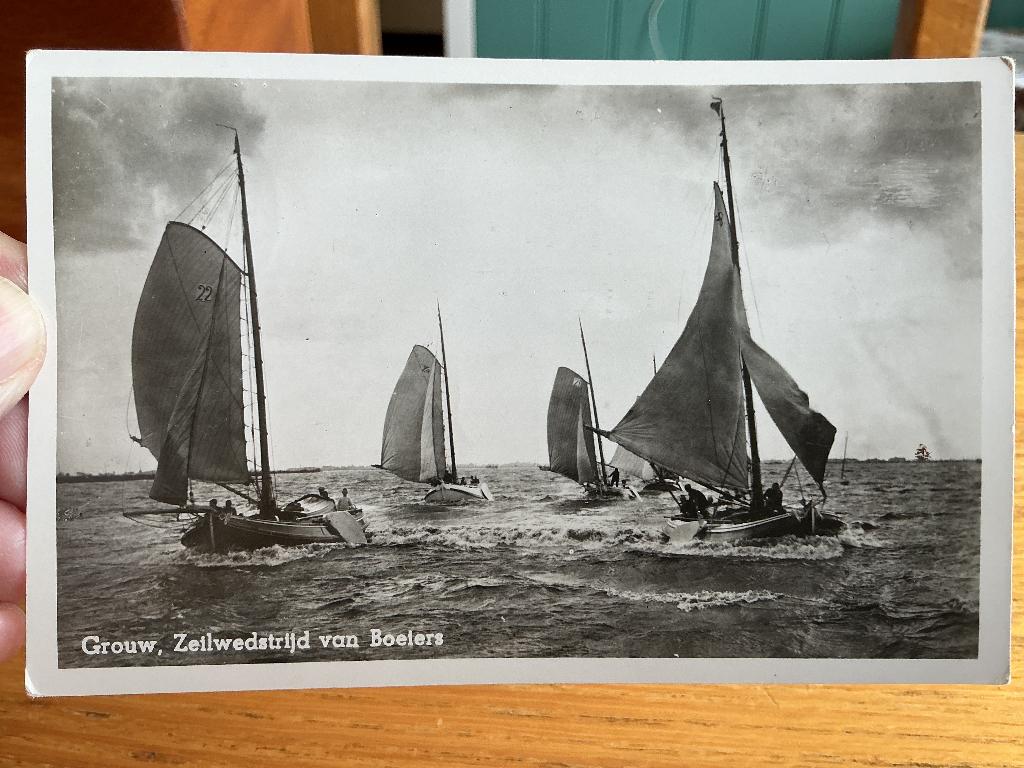 Grouw, Verzenden, 1940 tot 1960, Gelopen, Friesland