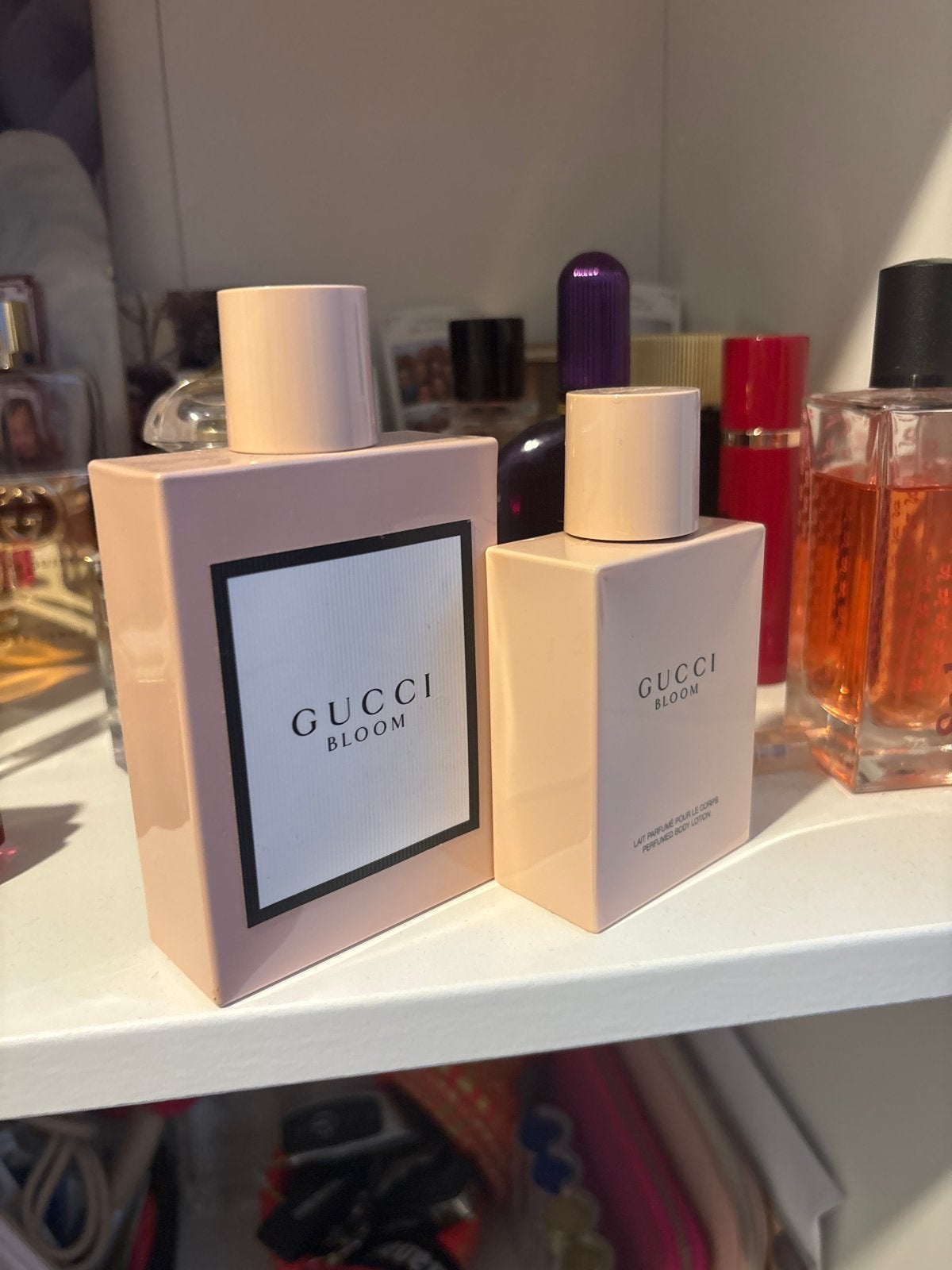 Gucci Bloom Eau de Parfum & Bodylotion Set - ZGAN, Ophalen of Verzenden, Zo goed als nieuw