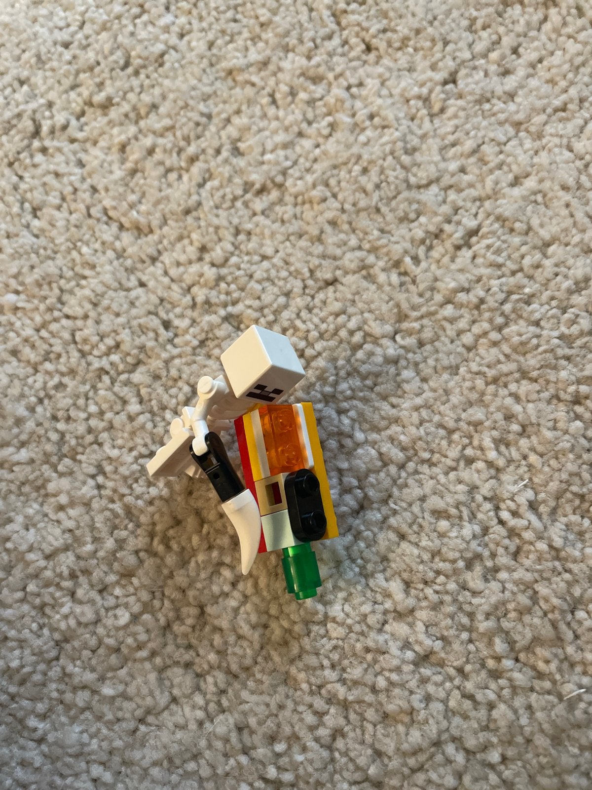 Lego Minecraft skelet minifiguur, Ophalen of Verzenden, Gebruikt, Overige merken