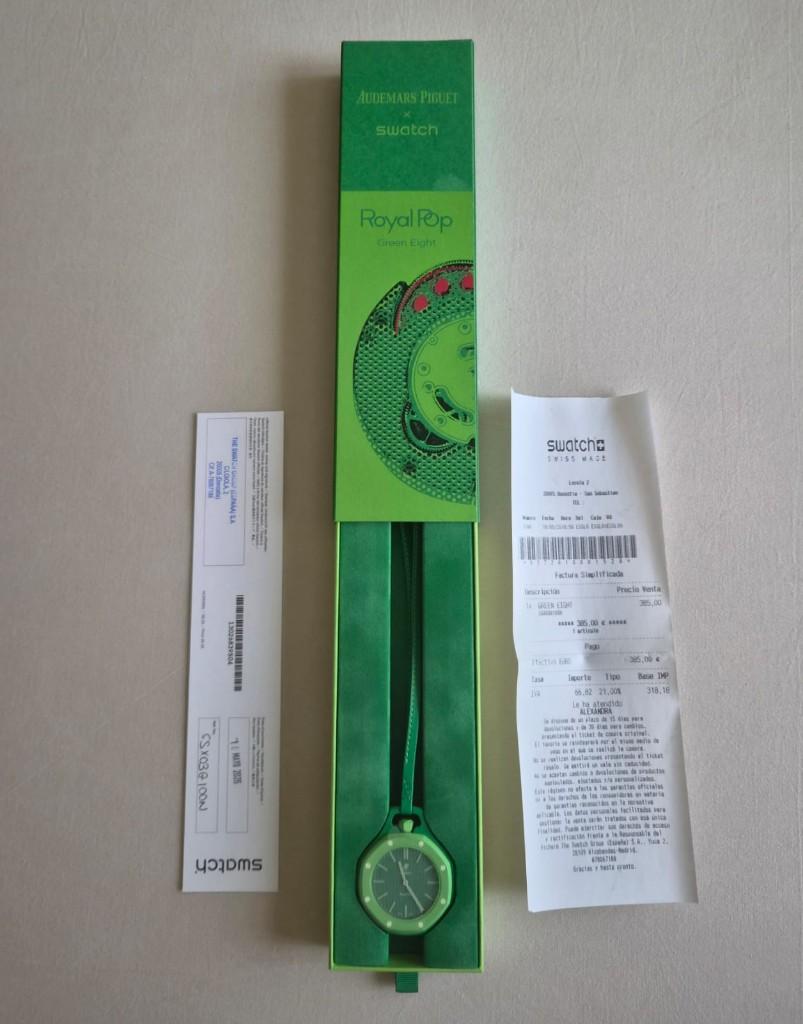 Swatch x AP Royal Pop "Green Eight" - NIEUW / NEW, Swatch, Nieuw, Kunststof, Ophalen of Verzenden