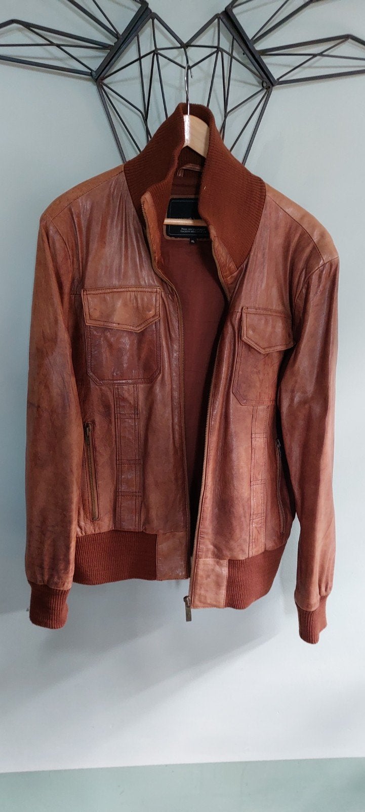 Leren jas  van Goosecraft maat XL ( Heren jas), Ophalen of Verzenden, Zo goed als nieuw, Maat 46/48 (XL) of groter, Zwart