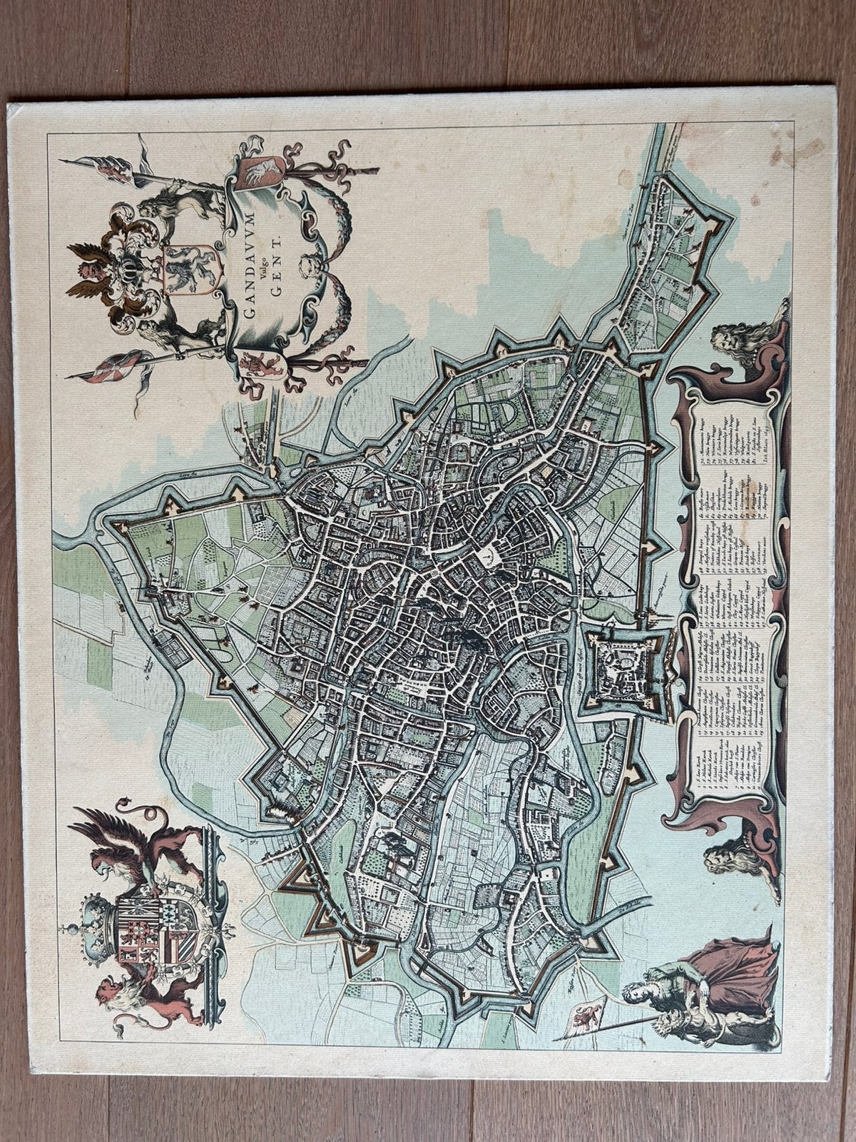 Historische kaart Gent, Ophalen