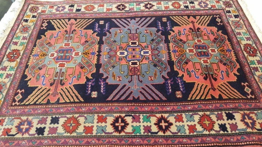 Perzisch tapijt Nahavand 142 x102/Kleed/Kelim/Oosterse/Loper, 100 tot 150 cm, Blauw, Www.simatapijten.nl, Nieuw