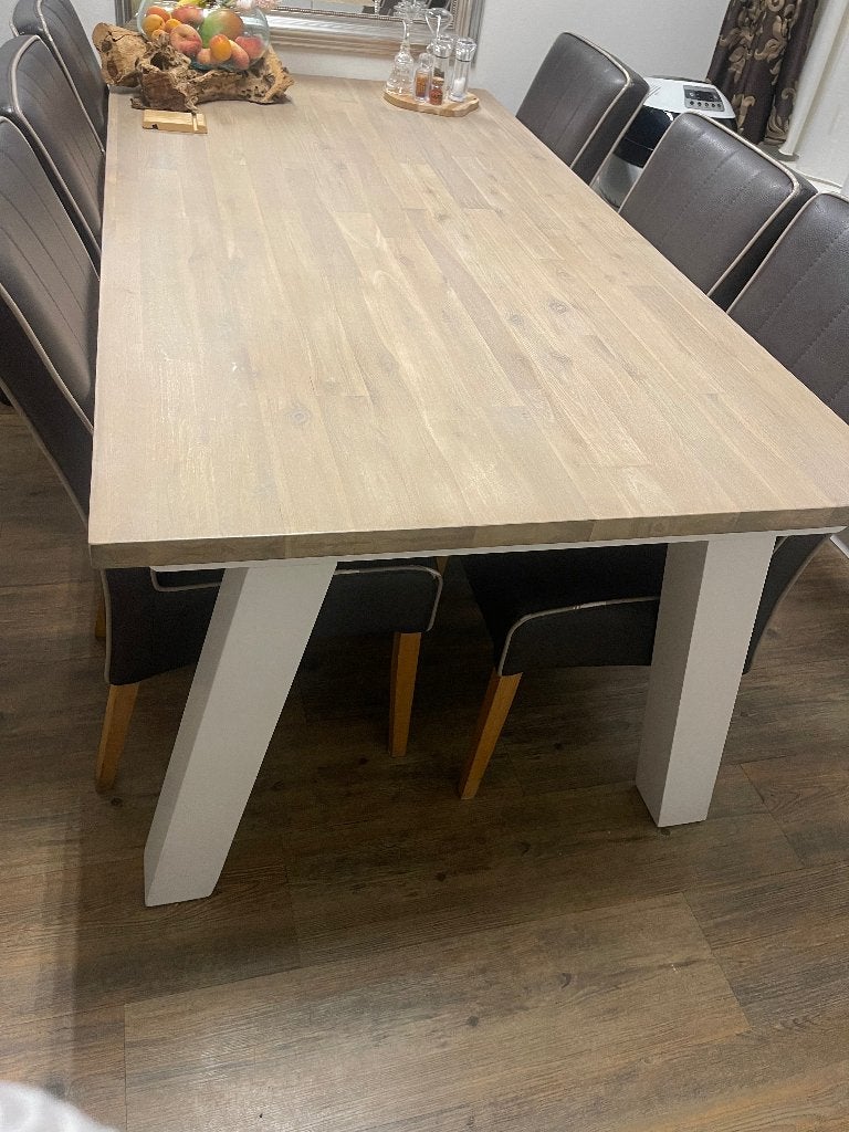 Eetafel henders & hazel, Huis en Inrichting, Tafels | Eettafels, Ophalen, 200 cm of meer, 50 tot 100 cm, Zo goed als nieuw