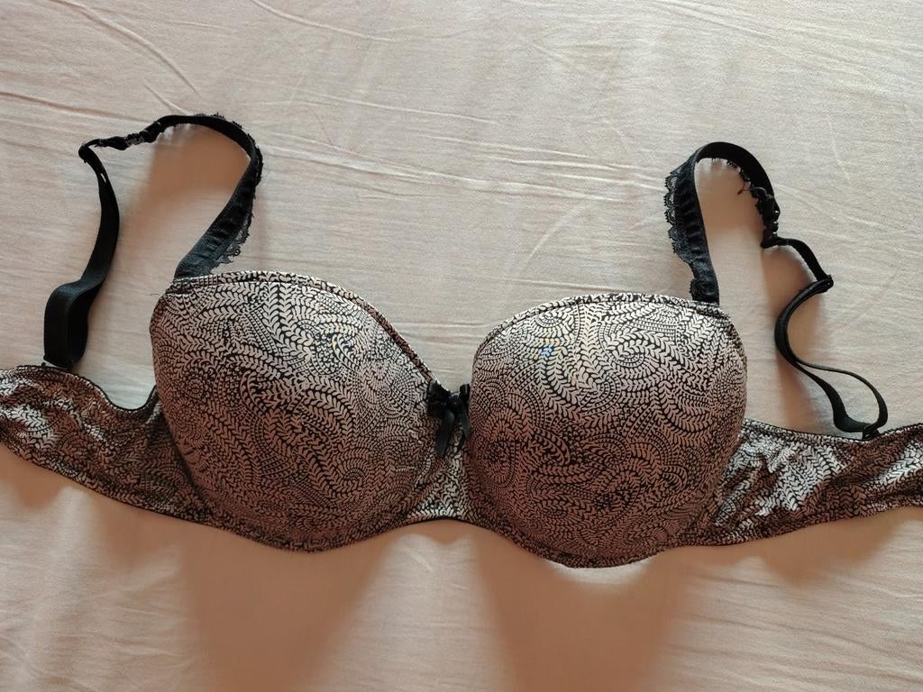 LingaDore BH 75F huidkleurig met zwart, LingaDore, Verzenden, Beige, BH