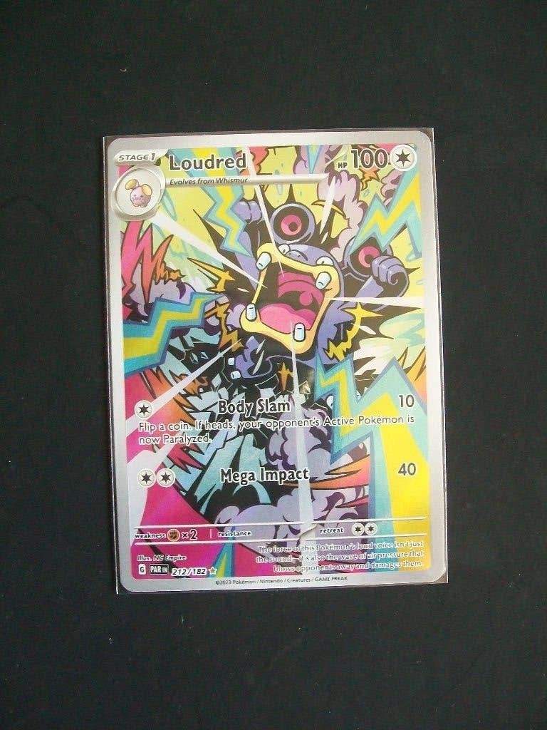 2927: Nieuwe Pokemonkaart Secret LOUDRED HP 100 (212/182), Verzenden, Nieuw, Losse kaart, Foil