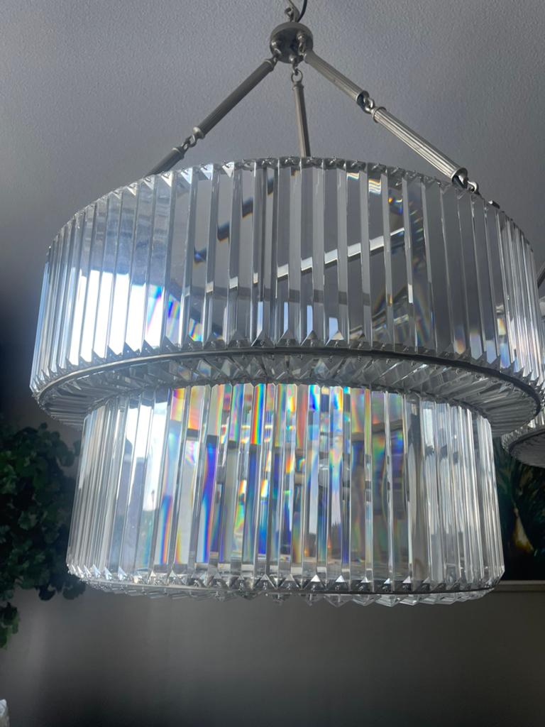 Hanglamp EICHHOLTZ kristal eyecatcher!, Huis en Inrichting, Ophalen, Zo goed als nieuw, Glas