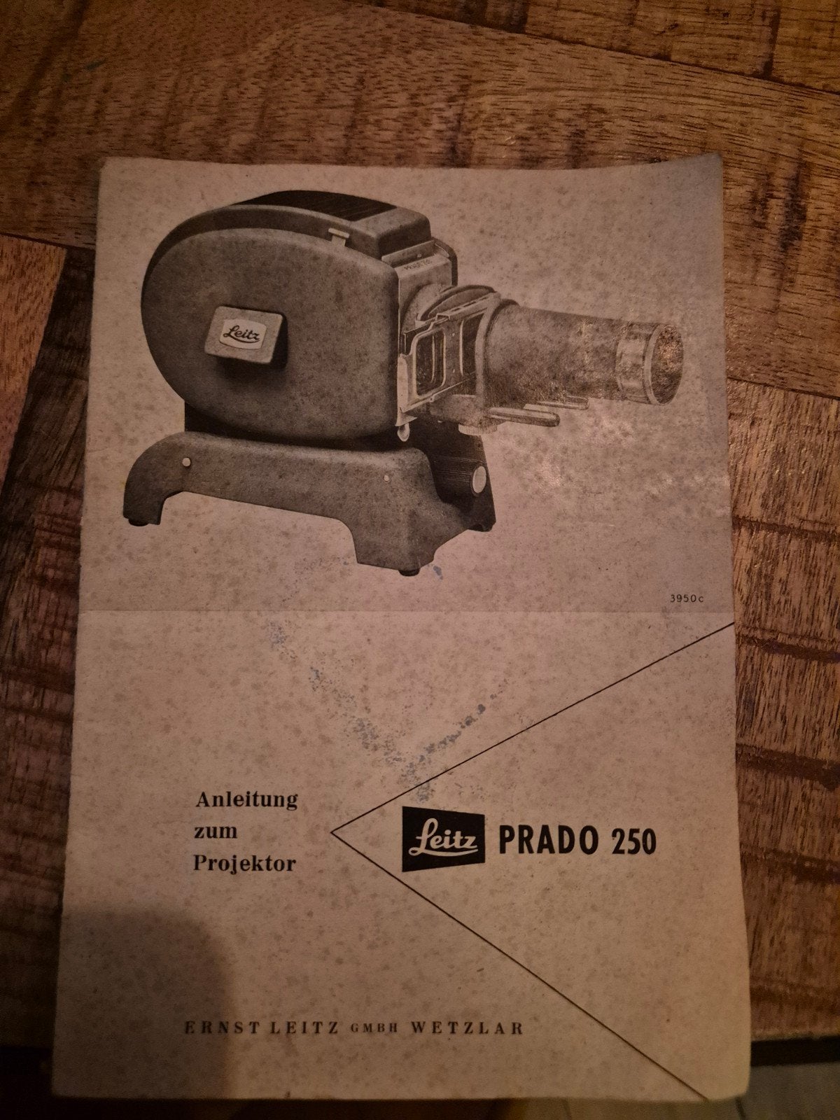 Vintage Prado diaprojector met koffer, Ophalen of Verzenden, Gebruikt